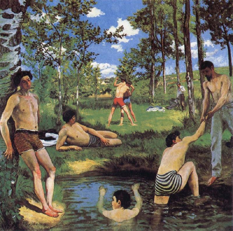 Frederic Bazille Bathers Norge oil painting art